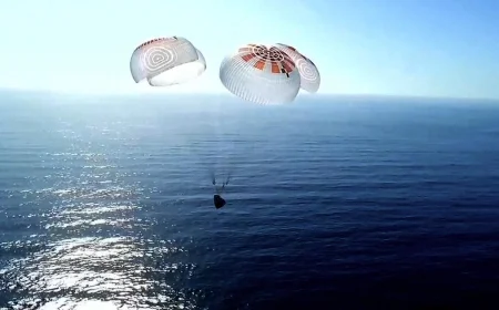 Space tourists complete first-ever flight around Earth's poles